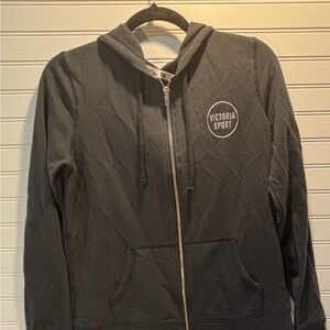 NWT Victoria’s Secret VSX Sport Black zip up Hoodie Size Small